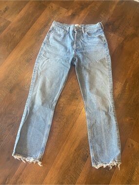 Citizens Of Humanity Light Blue High-Rise Straight Jeans